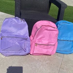 Nylon backpack new pink purple or blue